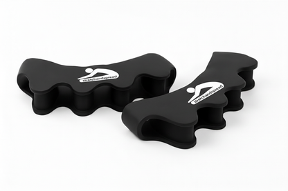 Toe spacers with white stretchandspread logo